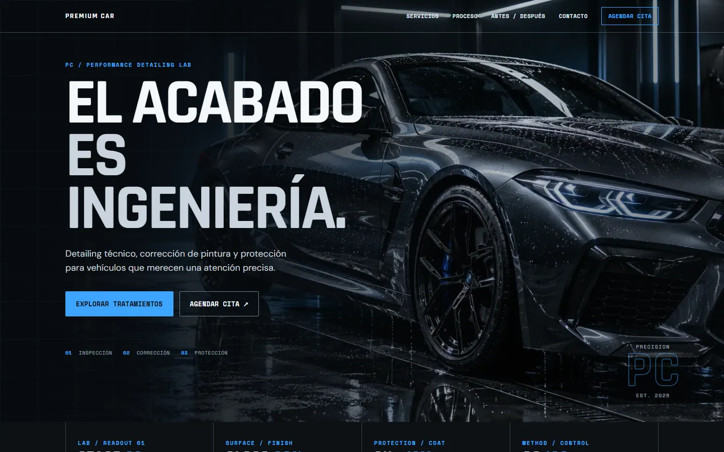 Vista previa del template Premium Car